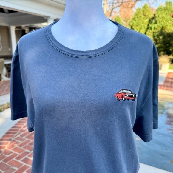 Escuyer Mens Crew Neck With Auto Patch T-Shirt - Picture 7 of 11